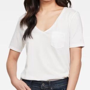 Women's G-star Core Ovvela Top in White, Size Small